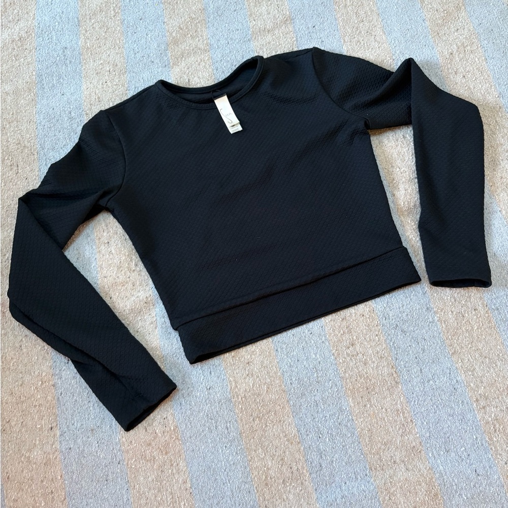 Seea Palomar Textured Surf & Swim Top / Rashguard - Black